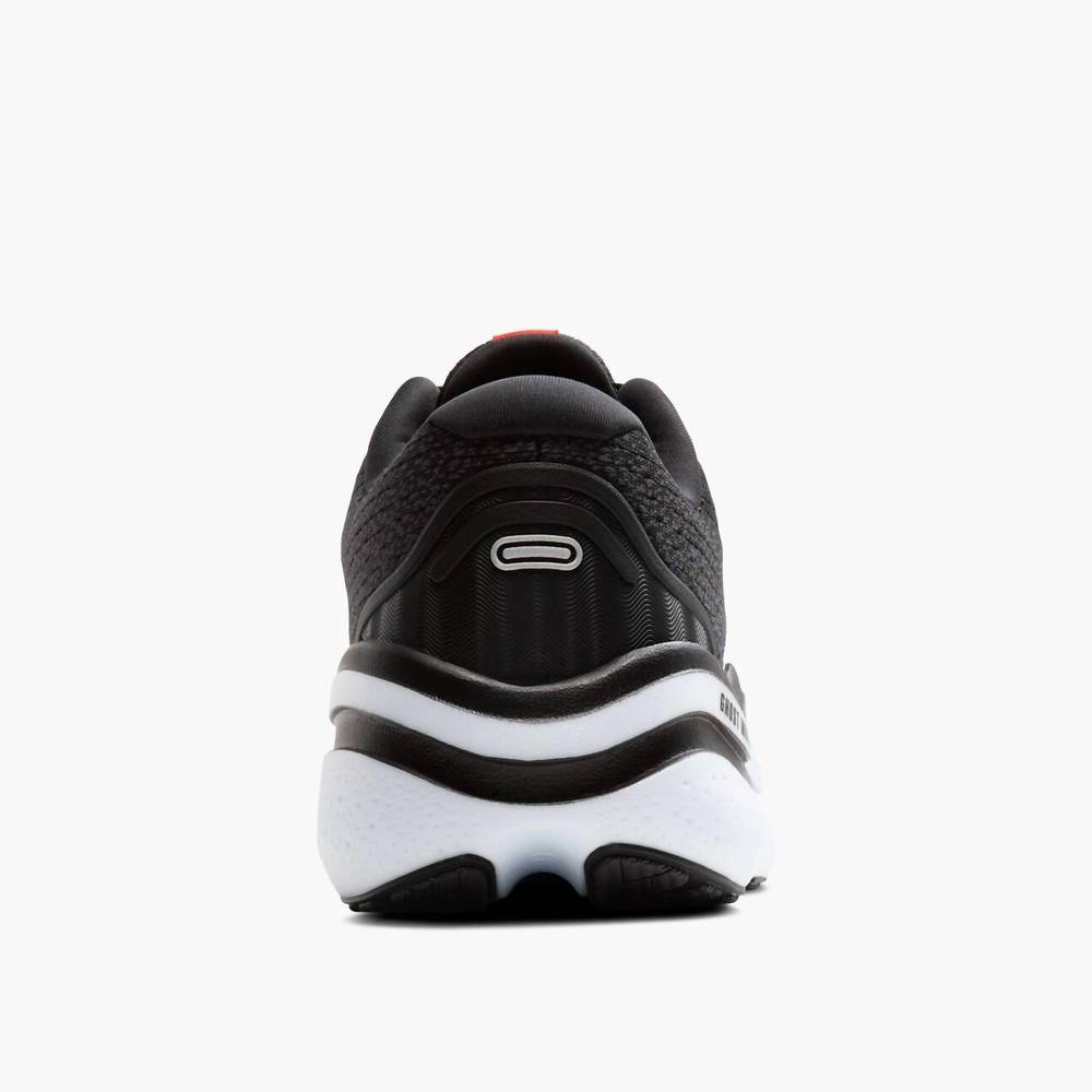 NEW BROOKS men's ghost max 2 shoes in 027 - black/white/fiery red - Picture 3 of 6